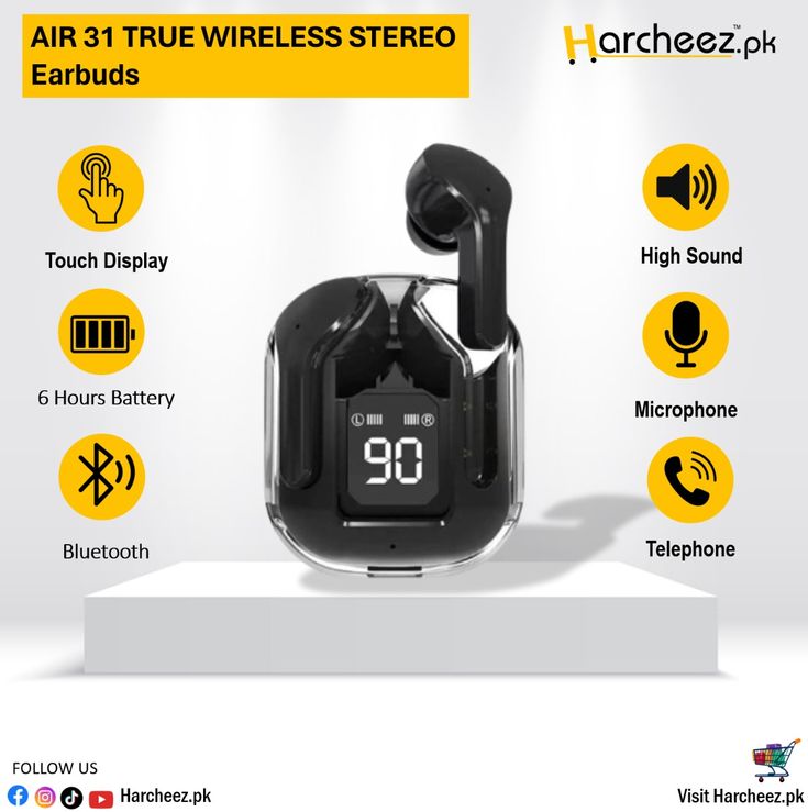 Air 31 True Wireless Earbuds – HD Sound & Fast Pairing