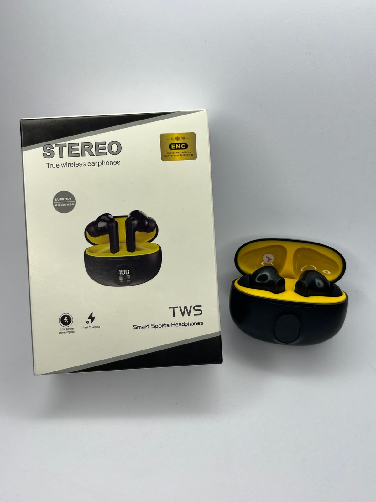Stereo TWS Airbuds – Deep Bass & Smart Touch Control